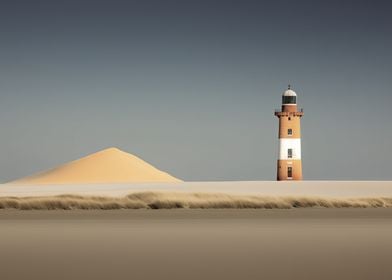 Beach And Lighthouse