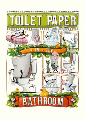 Toilet Paper in Bathroom