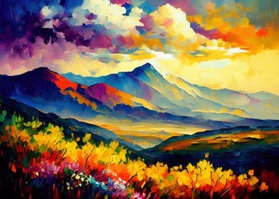 Palette Knife Mountains 46