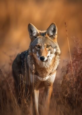 Fierce coyote