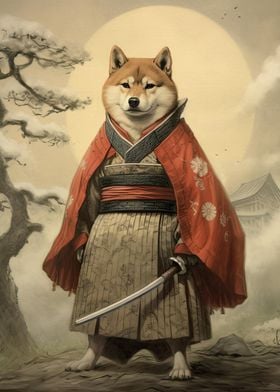 Shiba Inu The Samurai 