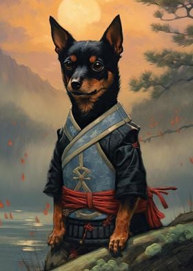 Miniature Pinscher Samurai