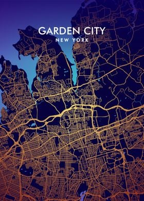 Garden City NY map