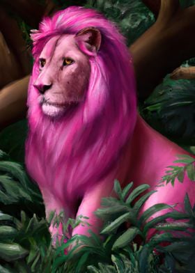 Pink Lion