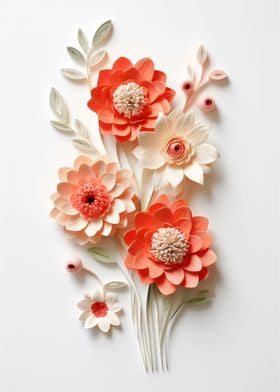 Flowers paper craft