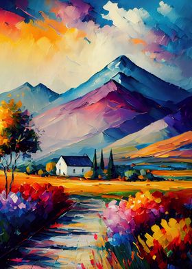 Palette Knife Mountains 45