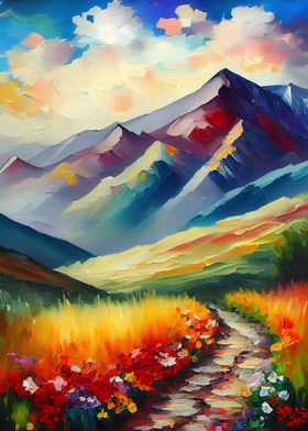 Palette Knife Mountains 43