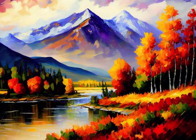 Palette Knife Mountains 41