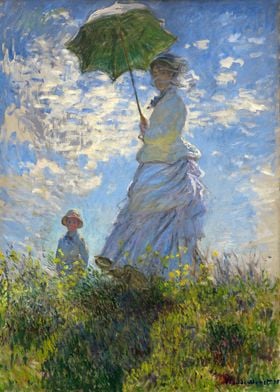 Monet Woman With a Parasol