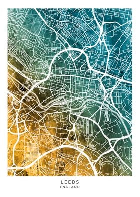 Leeds England Map