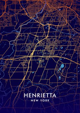 Henrietta NY Map