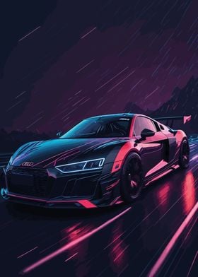 Audi r8 neon