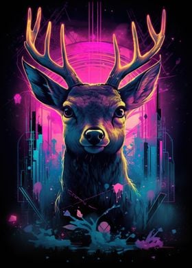 Twilight Whispers Deer Art