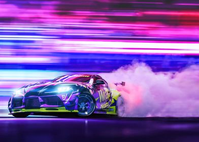 Neon Drift Car