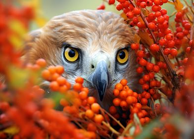 bird of prey in birdberrys