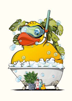 Rubber Duck in the Bath