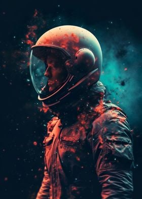 astronaut space galaxy