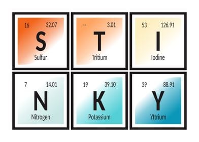 Stinky Periodic Table