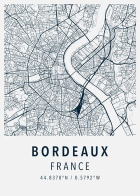 bordeaux simple map