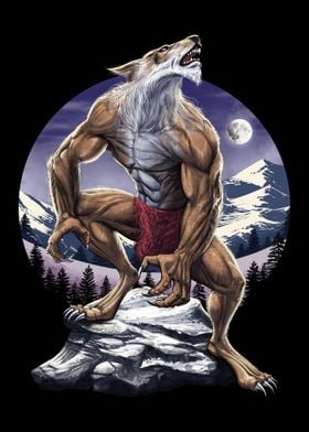 Werewolf Full Moon Howling