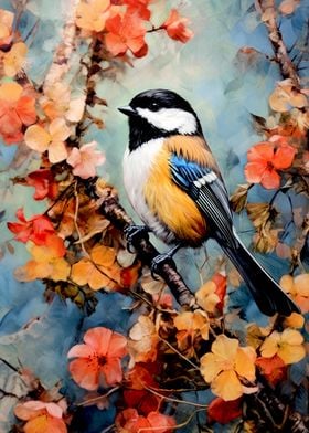 Chickadee bird