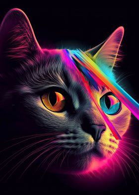 Rainbow Glow Kitty