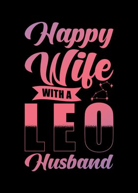 Leo Zodiac Happy Wife