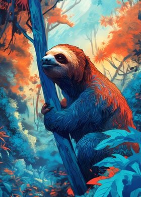 Sloth In The Jungle