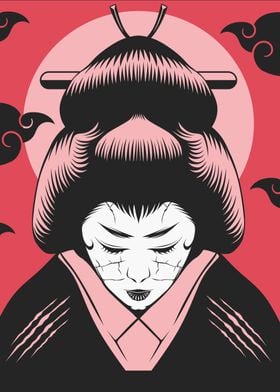 Japanese Geisha Dark