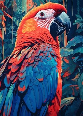 Beautiful Ara Parrot