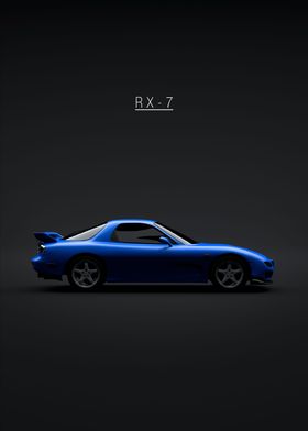 Mazda RX7 1999  Blue