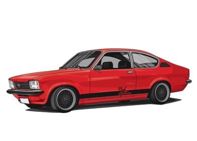 Opel Kadett C Coupe Red