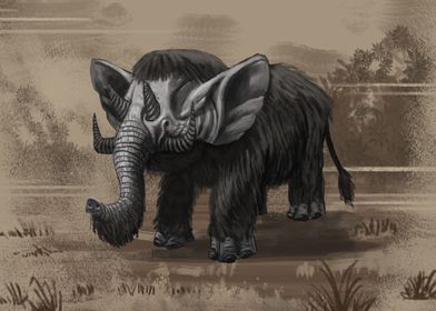 Dwarf Silican elephant 