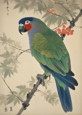 Parrot Ukiyo e