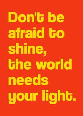 Lets shine quote