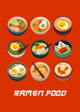 Ramen Food Cartoon
