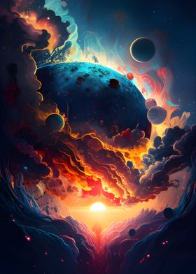 Space Sunset