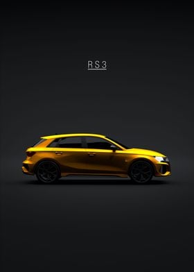 Audi RS3 2021 8Y Yellow