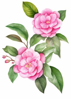 Camellias Flowers