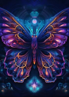 Light Pattern Butterfly 