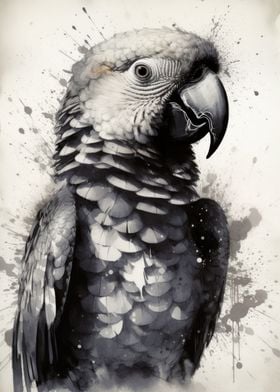 Parrot Beauty Watercolor