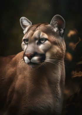 Wild cougar