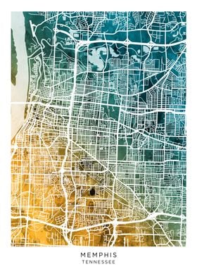 Memphis Tennessee Map