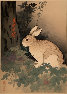 Rabbit Ukiyo e