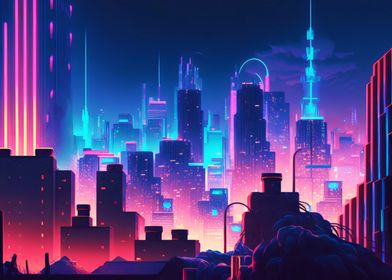 Cyberpunk Neon City