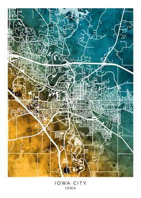 Iowa City Iowa Map