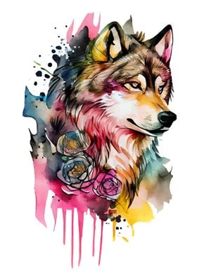 Wolf Watercolor