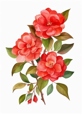 Camellias Flowers