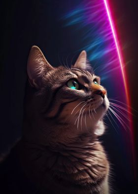 Mesmerized Space Kitty