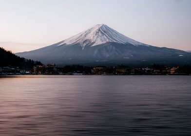 lake and Mount fuji